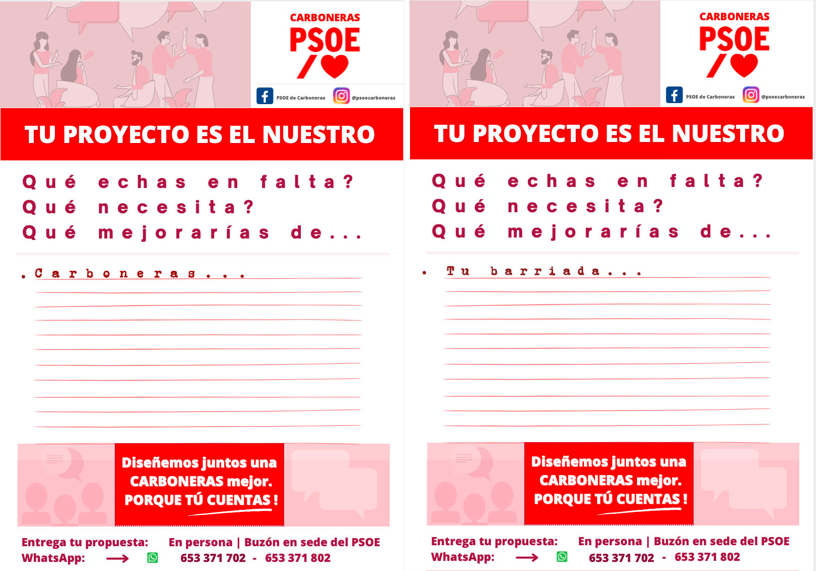 Propuestas PSOE Carboneras